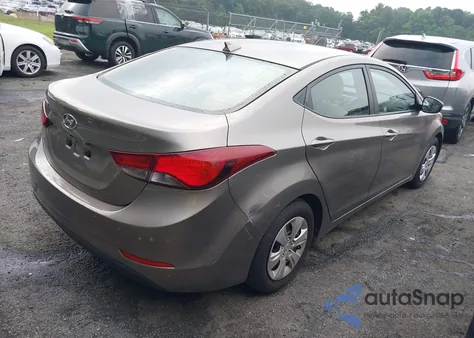 2016 Hyundai Elantra Se из США, поврежденный, VIN 5NPDH4AE3GH776647